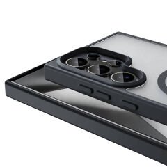 Samsung Galaxy S24 Ultra Kılıf Magsafe Şarj Özellikli Mat Arka Yüzey Sio Kapak