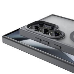 Samsung Galaxy S24 Ultra Kılıf Magsafe Şarj Özellikli Mat Arka Yüzey Sio Kapak