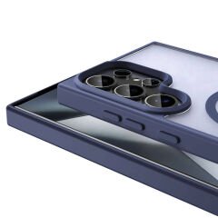 Samsung Galaxy S24 Ultra Kılıf Magsafe Şarj Özellikli Mat Arka Yüzey Sio Kapak