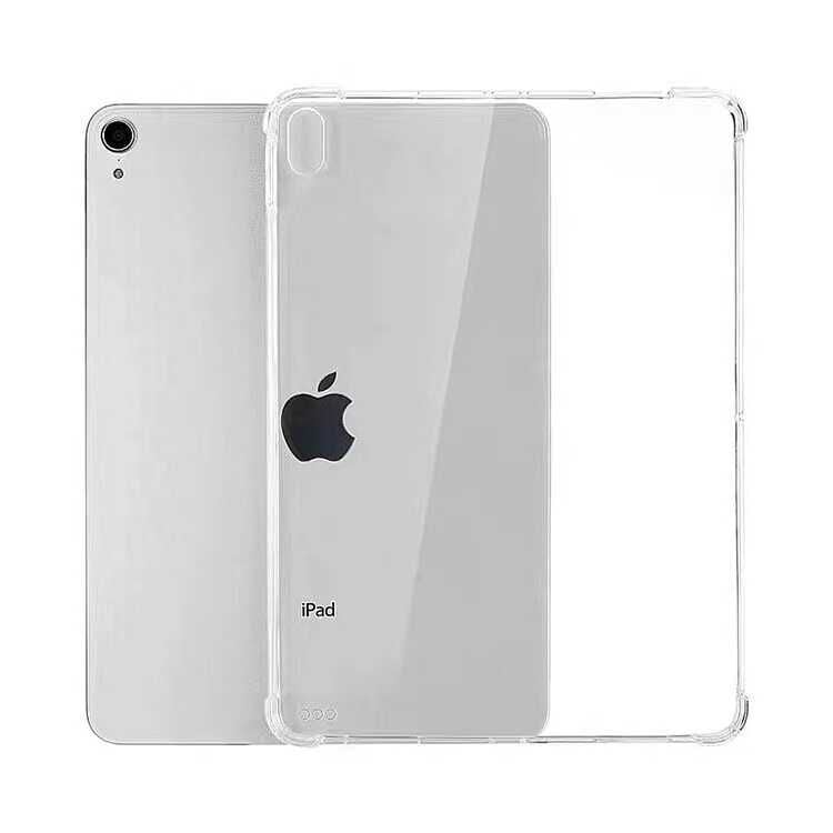 iPad 10.9 2022 (10.Nesil) Kılıf Nitro Anti Shock Darbe Emici Köşe Korumalı Şeffaf Silikon Kapak Renksiz