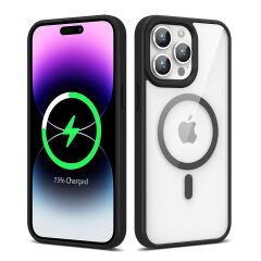 iPhone 14 Pro Kılıf Magsafe Wireless Şarj Özellikli Silikon Ege Kapak