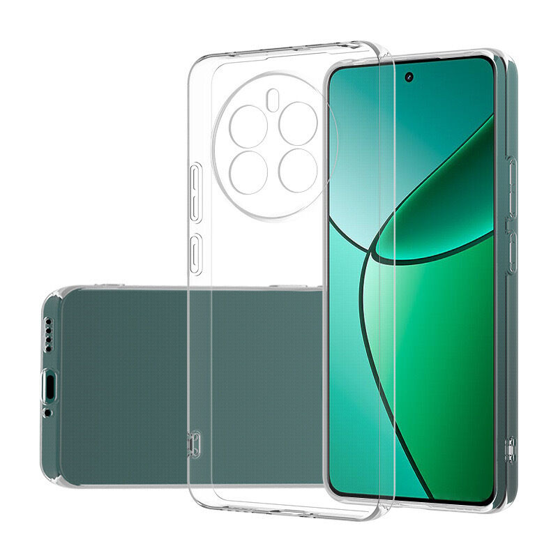 Realme 12 4G Kamera Korumalı Süper Silikon Kapak Şeffaf