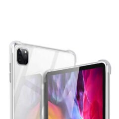 iPad Pro 12.9 2022 M2 Kılıf Nitro Anti Shock Darbe Emici Köşe Korumalı Şeffaf Silikon Kapak Renksiz