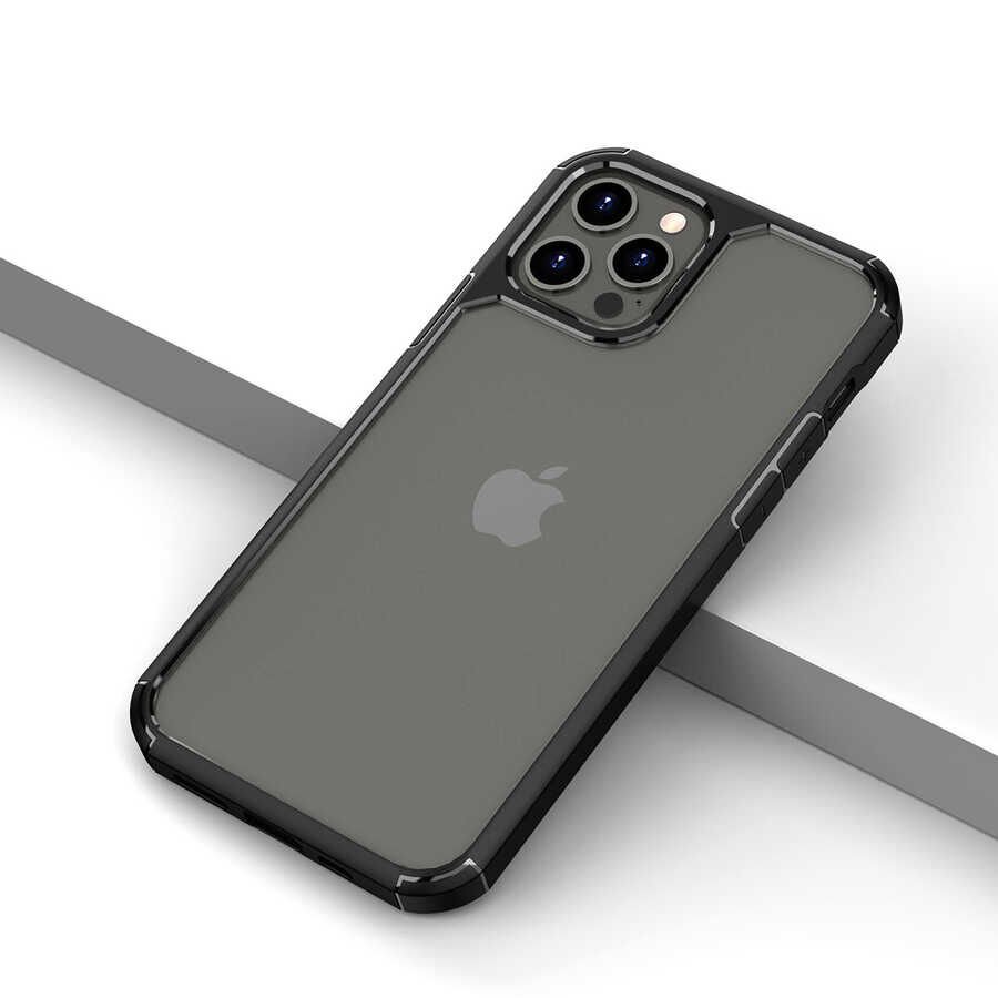 iPhone 12 Pro Kılıf Roll Kapak Siyah