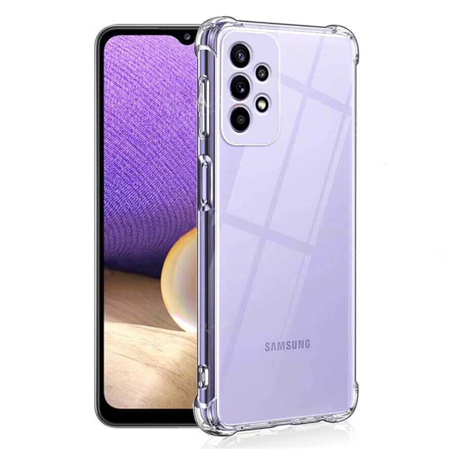 Samsung Galaxy A73 Kılıf Nitro Anti Shock Darbe Emici Köşe Korumalı Şeffaf Silikon Kapak
