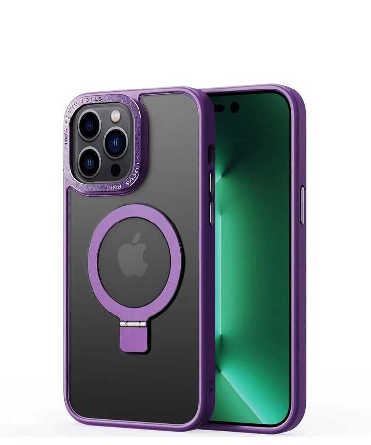 iPhone 14 Pro Kılıf Magsafe Wireless Şarj Özellikli Standlı Ting Kapak