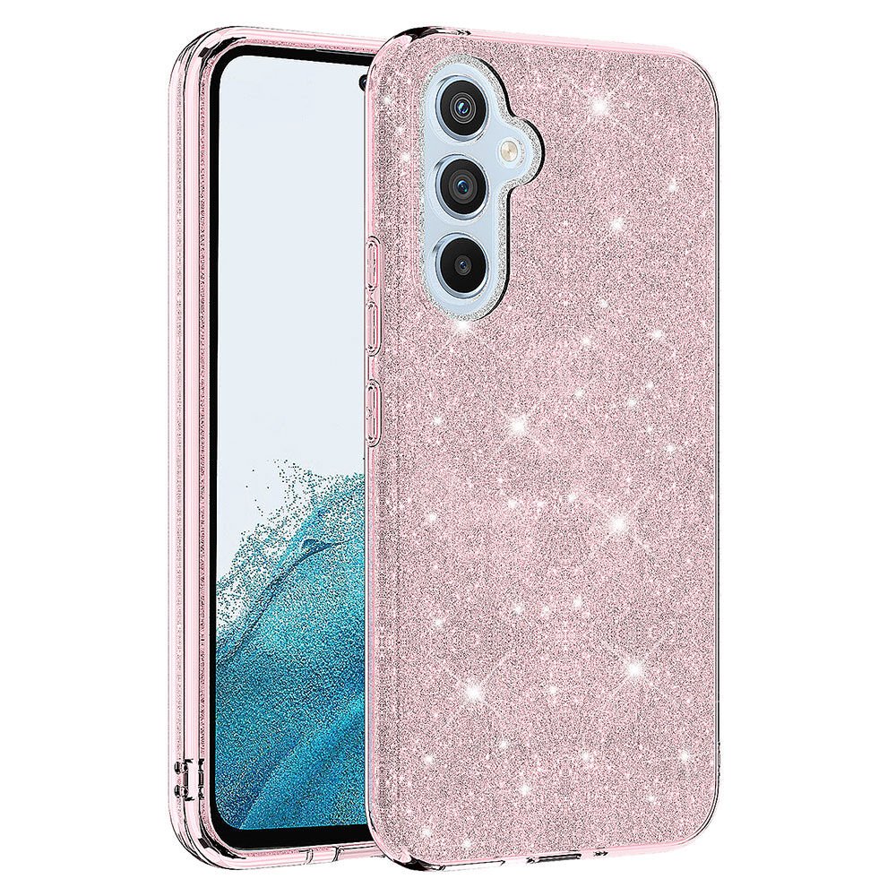 Samsung Galaxy A14 Kılıf Shining Silikon Kılıf Pembe