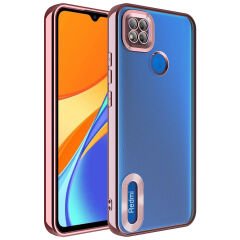 Xiaomi Redmi 10A Kılıf Kamera Korumalı Logo Gösteren Omega Kapak kılıf