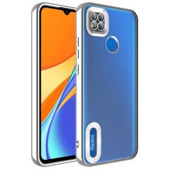 Xiaomi Redmi 10A Kılıf Kamera Korumalı Logo Gösteren Omega Kapak kılıf
