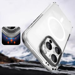 iPhone 16 Pro Kılıf Magsafe Şarj Özellikli Çıkarılabilir Arka Yüzeyli Polar Kapak