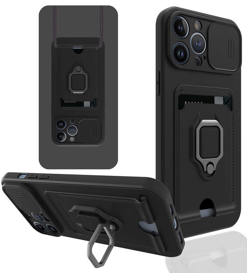 iPhone 13 Pro Kılıf ​Pelit Kapak Siyah