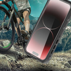 iPhone 15 Pro Max Kılıf 1-1 Su Geçirmez Kılıf Siyah