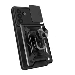 Samsung Galaxy A36 Kılıf Magnetik Standlı Kamera Korumalı Sürgülü Vega Kapak