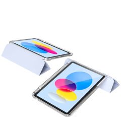 iPad 10.9 2022 (10.Nesil) Kılıf Magnetik Ayrılabilen Airbagli Sliding Tablet Kılıfı Lavender