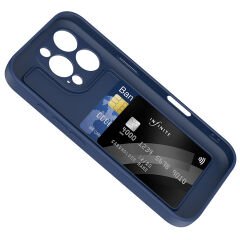 iPhone 16 Pro Max Kılıf Kamera Korumalı Kartlık Hazneli Vitra Kapak Siyah