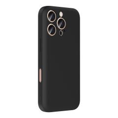 iPhone 16 Pro Max Kılıf Kamera Korumalı Kartlık Hazneli Vitra Kapak Siyah