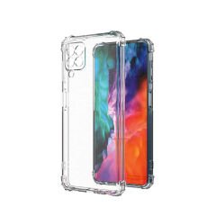 Samsung Galaxy M33 Kılıf Nitro Anti Shock Darbe Emici Köşe Korumalı Şeffaf Silikon Kapak Renksiz