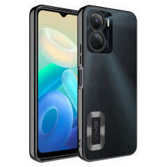 Vivo Y16 Kılıf Kamera Korumalı Logo Gösteren Omega Kapak Lila