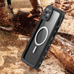 iPhone 15 Plus Kılıf 1-1 Su Geçirmez Kılıf Siyah