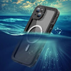 iPhone 15 Plus Kılıf 1-1 Su Geçirmez Kılıf Siyah