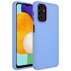 Samsung Galaxy A13 4G Kılıf Metal Çerçeve ve Buton Tasarımlı Silikon Luna Kapak