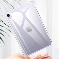 iPad Mini 2021 (6.Nesil) Kılıf Nitro Anti Shock Darbe Emici Köşe Korumalı Şeffaf Silikon Kapak Renksiz