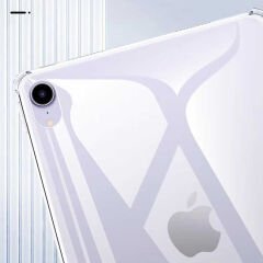 iPad Mini 2021 (6.Nesil) Kılıf Nitro Anti Shock Darbe Emici Köşe Korumalı Şeffaf Silikon Kapak Renksiz