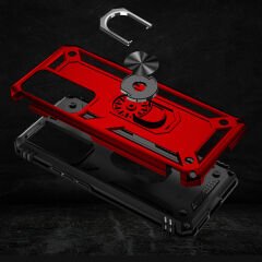 Xiaomi Mi 12T Kılıf Vega Tank Sert Yüzüklü Standlı Zırh Koruma Kapak