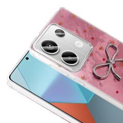 Xiaomi Redmi Note 13 Pro 4G Kılıf Kamera Korumalı Figürlü Ponti Silikon Kapak