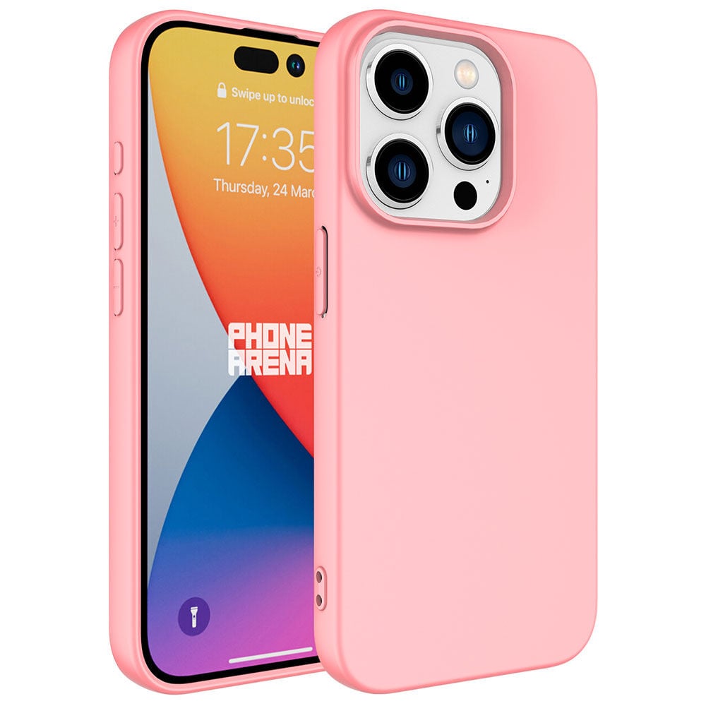 iPhone 15 Pro Max Kılıf LSR Lansman Kapak Kılıf Pembe Açık