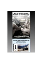 Jump Starter Süpürgeli Akü Takviye Cihazı 18.000MAH 10 in 1 Powerbank, Hava Kompresörü, LCD Ekran