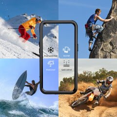 Samsung Galaxy S23 Ultra Kılıf 1-1 Su Geçirmez Kılıf Siyah
