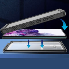 Samsung Galaxy S23 Ultra Kılıf 1-1 Su Geçirmez Kılıf Siyah
