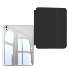 iPad Air 11 2024 Kılıf Magnetik Ayrılabilen Airbagli Sliding Tablet Kılıfı Lavender