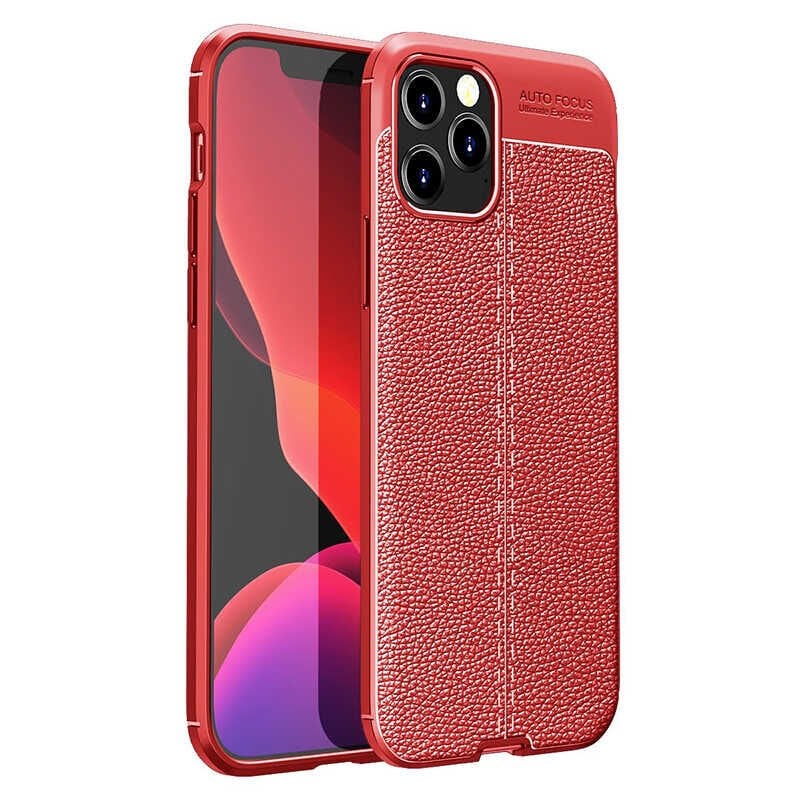 iPhone 12 Pro Max Kılıf Niss Silikon Kapak Kırmızı
