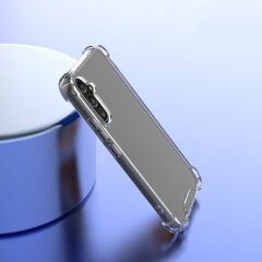 Samsung Galaxy A14 Kılıf Nitro Anti Shock Darbe Emici Köşe Korumalı Şeffaf Silikon Kapak
