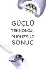 TEP-02 Beyaz 6 Başlıklı (Yüz+Koltuk Altı+Bikini Bölgesi+Bacak) Islak Ve Kuru Kablosuz Epilatö