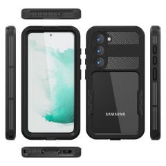 Samsung Galaxy S23 Kılıf 1-1 Su Geçirmez Kılıf Siyah