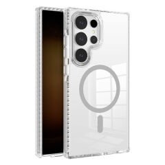 Samsung Galaxy S24 Ultra Kılıf Magsafe Şarj Özellikli Airbagli Takılabilir Askı Aparatlı Nana Kapak
