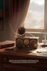 Nostaljik Bluetooth Hoparlör Retro Radyo Kablosuz Speaker TF Kart FM/AM/SW