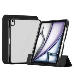 iPad Air 11 2024 Kılıf Magnetik Ayrılabilen Airbagli Sliding Tablet Kılıfı Siyah