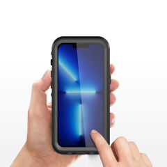 iPhone 13 Pro Kılıf 1-1 Su Geçirmez Kılıf Siyah