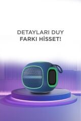 Bluetooth Hoparlör Taşınabilir Kablosuz Speaker FM Radyo USB TF Kart 5W D90