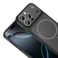iPhone 15 Pro Max Uyumlu İphone 17 Görünümlü Kılıf Kablosuz Şarj Özellikli Kamera Korumalı Formen Kapak Siyah