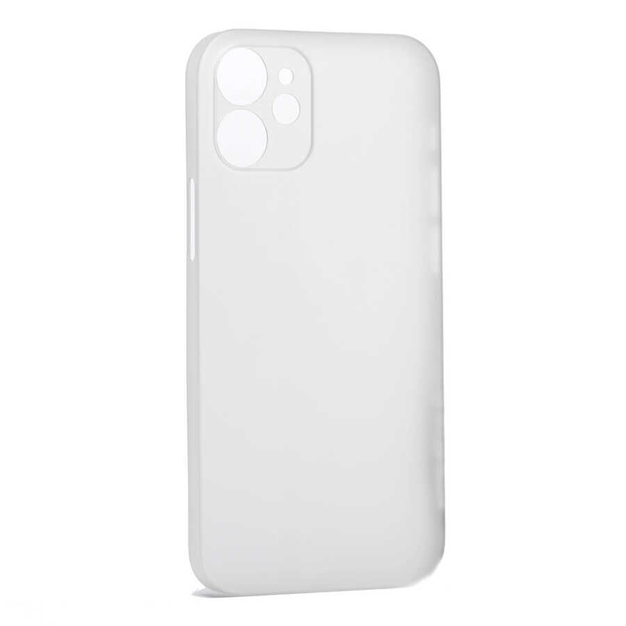 iPhone 12 Kılıf 1.Kalite PP Silikon Beyaz