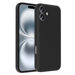 iPhone 16 Plus Kılıf Kamera Korumalı Kartlık Hazneli Vitra Kapak Siyah