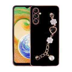 Samsung Galaxy A13 5G Kılıf El Tutamaçlı Kamera Korumalı Taka Silikon Kapak Beyaz