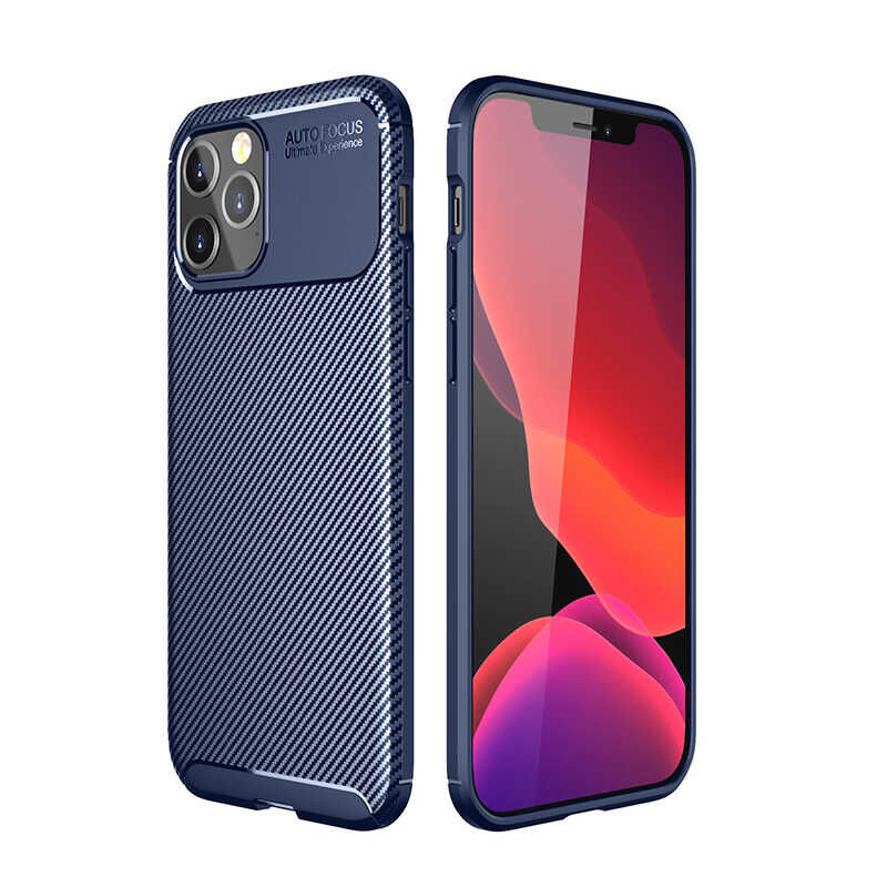 iPhone 12 Pro Max Kılıf Negro Silikon Kapak Lacivert