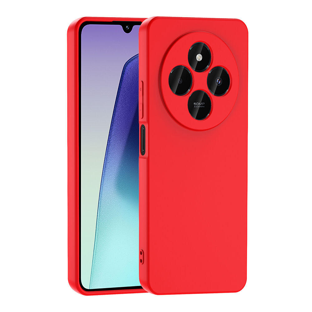 Xiaomi Redmi 14C 4G Kılıf Kamera Korumali Mara Lansman Kapak Kırmızı