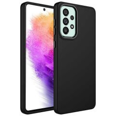 Samsung Galaxy A23 Metal Çerçeve ve Buton Tasarımlı Silikon Luna Kapak kılıf